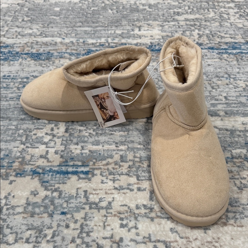 Cozy Tan Ankle Booties